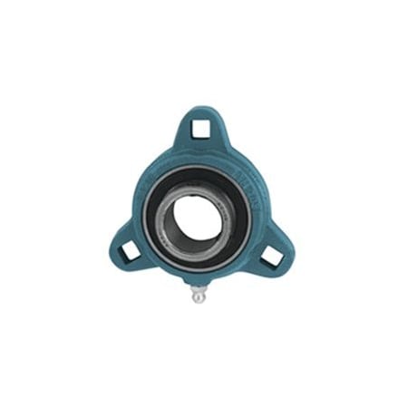 Ami Bearings SINGLE ROW BALL BEARING, 30MM NARROW SET SCREW MALLEABLE 3BOLT FLANGE BTM206